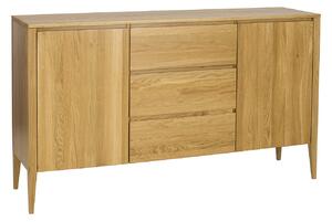 KD330 dřevěná komoda z dubu Drewmax (Kvalitní nábytek z dubového masivu)