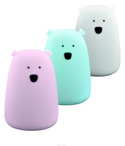 LED RGB Dětská dotyková lampička BEAR LED/0,8W/5V modrá