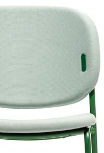 Connubia Barová židle Yo!, kov, látka, výška sedu 67 cm, CB1987-N Podnoží: Matný růžový lak (kov), Sedák: Látka Plain - Black (černá)