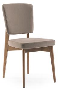 Connubia Jídelní židle Escudo, dřevo, umělá kůže, CB1526 Podnoží: Grafit (dřevo), Sedák: Umělá kůže Ekos - Black (černá)