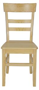 Drewmax KT123 - Dřevěná židle masiv borovice (Kvalitní borovicová jídelní židle z masivu)