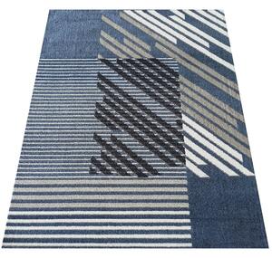 Makro Abra Kusový koberec LARA 03 Moderní modrý Rozměr: 120x170 cm