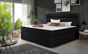 Elegantní box spring postel Barone 180x200, černá