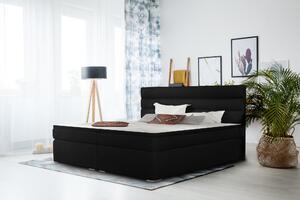 Elegantní box spring postel Barone 180x200, černá
