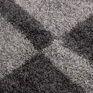 Vopi | Kusový koberec Gala shaggy 2505 grey - Kruh 80 cm průměr