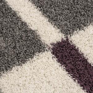 Vopi | Kusový koberec Gala shaggy 2505 lila - Kruh 120 cm průměr