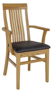 Drewmax KT378 - Čalouněná židle masiv dub