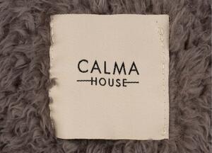 Calma House Plyšový pléd Tedy Grey, šedý,120x180 cm