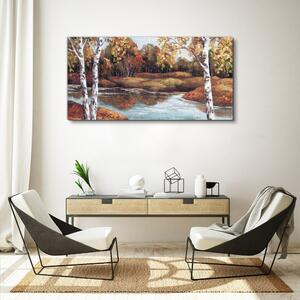 Obraz na plátně Obraz na plátně Lesní řeka krajina