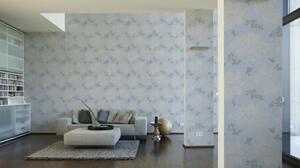 Vliesová tapeta na zeď Smooth 30235-4 | 0,53 x 10,05 m | modrá, šedá | A.S. Création