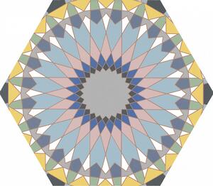 Retro Dlažba Codicer Kasbah Mix Colors 22x25 Hexagonal