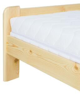 Drewmax LK099 100x200 cm - Dřevěná postel masiv jednolůžko (Borovicová postel z masivu)