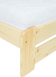 Drewmax LK099 180x200 cm - Dřevěná postel masiv dvojlůžko (Borovicová postel z masivu)