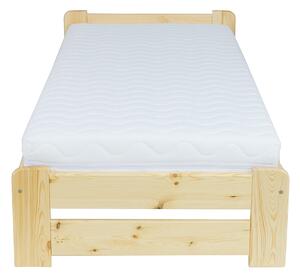 Drewmax LK099 100x200 cm - Dřevěná postel masiv jednolůžko (Borovicová postel z masivu)
