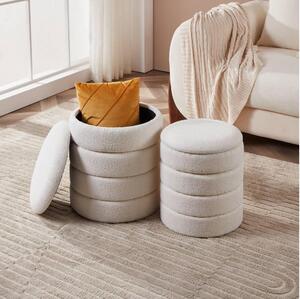 Eglo 424125 - SADA 2x Taburet AMPAHAKA pr. 33,5/40 cm bílá