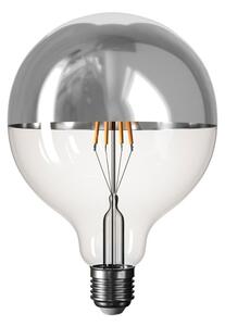 Creative cables LED žárovka se stříbrnou polokoulí b05 5V G125 1,3W E27 stmívatelná 2500K