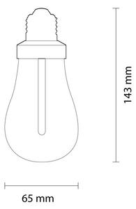 Creative cables LED žárovka plumen 002 6,5W E27 stmívatelná 2200K