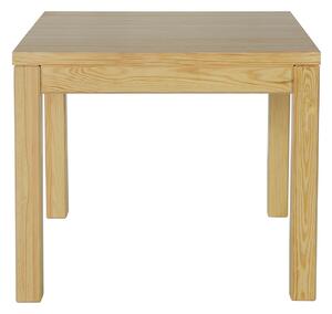 Drewmax ST119 90x90 - Dřevěný stůl masiv borovice (Kvalitní borovicový stůl z masivu)