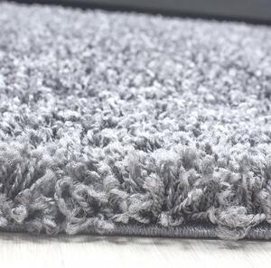 Vopi | Kusový koberec Life Shaggy 1500 light grey - Kulatý 80 cm průměr