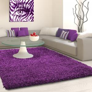 Vopi | Kusový koberec Life Shaggy 1500 lila - 200 x 200 cm