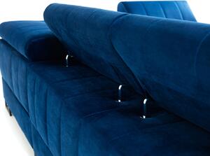 Luxusní sedací souprava Lambada, modrá Roh: Orientace rohu Levý roh