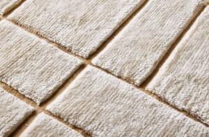 Diamond Carpets koberce Ručně vázaný kusový koberec Radiant Mohair DESP P41 Mohair White - 80x150 cm