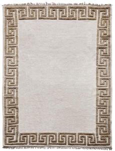Diamond Carpets koberce Ručně vázaný kusový koberec Greek DESP P86 Ivory White Antique Mud - 160x230 cm