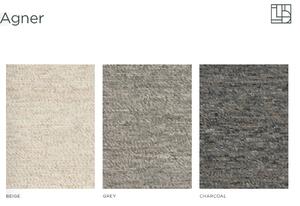 Linie Design Skandinávský koberec Agner Charcoal, uhlově šedý Rozměr: 140x200 cm