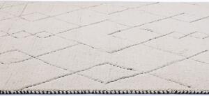 Linie Design Geometrický koberec Torun Black, smetanovo-černý Rozměr: 140x200 cm