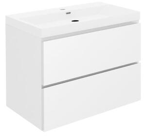 Koupelnová skříňka s umyvadlem SAT B-Way 59x50x45 cm bílá lesk BWAY260WU4