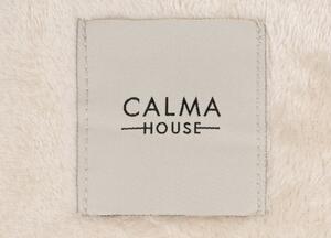 Calma House Sametový pléd Flis Ecru, slonová kost, 120x180 cm