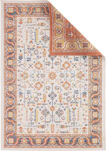 Šňůrkový oboustranný koberec ECHO FLORAL Ivory