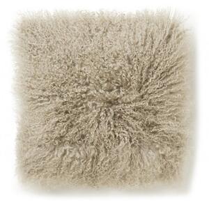 Skinnwille Home Collection Kožešinový polštář Taupe, tibetská kožešina, 40x40 cm