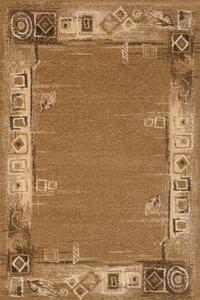 Vopi | Kusový koberec Solid 07ODO - 200 x 300 cm, hnědý