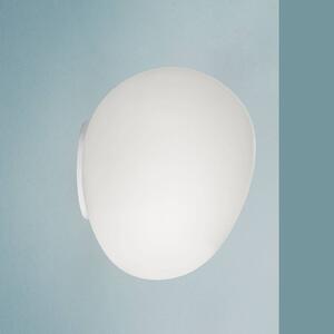 Foscarini Gregg MIDI nástěnné světlo, sklo, bílé, stmívatelný, Bílá / opál, Obývací pokoj / jídelna, Sklo, Design