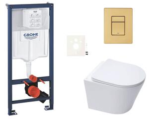 Závěsný WC set do lehkých stěn / předstěnová montáž SAT Infinitio SIKOGRSIN10SCGN0