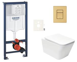 Závěsný WC set do lehkých stěn / předstěnová montáž SAT Infinitio SIKOGRSIN12SCGN0