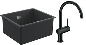 Sada granitový dřez Grohe K700 31653AP0, kuchyňská baterie Grohe Minta 32917KS0