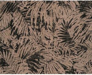 Vliesová tapeta na zeď Borneo 32263-1 | 0,53 x 10,05 m | metalická, černá, hnědá | A.S. Création