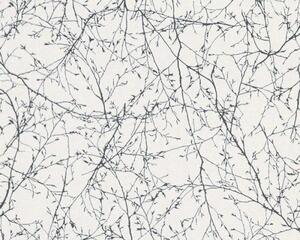 Vliesová tapeta na zeď Elegance 3 30507-3 | 0,53 x 10,05 m | černá, šedá, bílá | A.S. Création