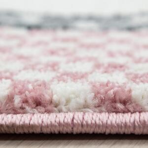 Vopi | Dětský koberec Kids 570 pink - Kulatý průměr 120 cm