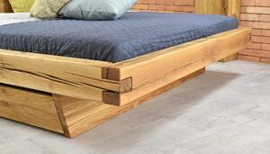 Luxusní dubová postel Matio, 180x200cm s úložným prostorem