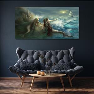 Obraz na plátně Obraz na plátně Siren Ocean Ship Storm