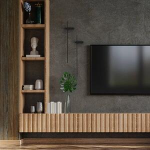 LED nástěnné světlo Motive L, šířka 120 cm, černé, kov