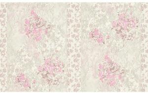 Vliesová tapeta na zeď Flower Days 31871-2 | 1,06 x 10,05 m | béžová, hnědá, růžová | A.S. Création