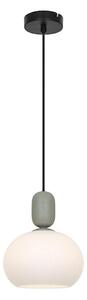 Lustr na lanku VALISIA 1xE27/40W/230V černá/olivová