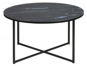 ALISMA ROUND BLACK konferenční stolek černá