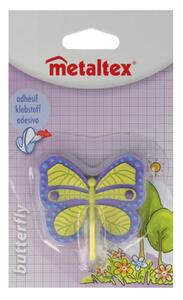 Sada 3 barevných samolepicích háčků Metaltex Butterfly
