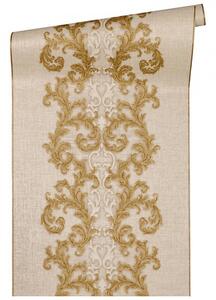 Vliesová tapeta na zeď Versace 2 96232-3 | 0,70 x 10,05 m | béžová, zlatá | A.S. Création
