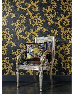 A.S. Création | Vliesová tapeta na zeď Versace 96231-6 | 0,70 x 10,05 m | šedá, zlatá